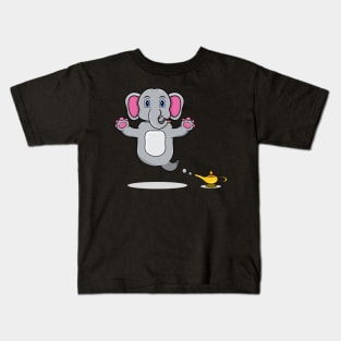 Cute Elephant Ghost  and Flying Kids T-Shirt